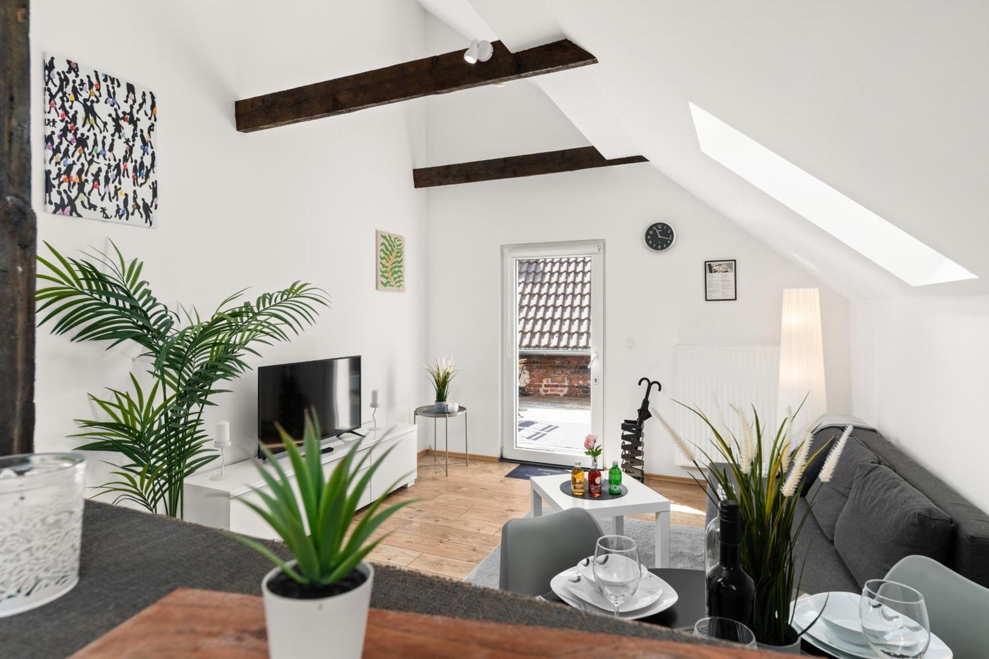 Mola Apartments-Charmante Ferienwohnung Im Herdecke Zentrum Fuer 3 Personen-Grosse Dachterrasse-Grill-Gratis Parken-Wlan Exteriör bild